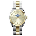 Men's Premier 2 Tone Bracelet Watch W/ Gold Dial